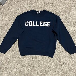 Navy Blue College crewneck